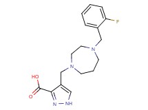 4-{[4-(2-fluorobenzyl)-1,4-diazepan-1-yl]methyl}-1H-pyrazole-3-carboxylic acid