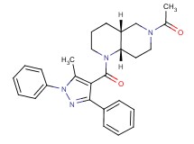 (4aR*,8aS*)-6-acetyl-1-[(5-methyl-1,3-diphenyl-1H-pyrazol-4-yl)carbonyl]decahydro-1,6-naphthyridine