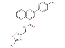N-[(5-methyl-1,2,4-oxadiazol-3-yl)methyl]-2-(4-methylphenyl)-4-quinolinecarboxamide