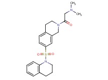 2-[7-(3,4-dihydroquinolin-1(2H)-ylsulfonyl)-3,4-dihydroisoquinolin-2(1H)-yl]-N,N-dimethyl-2-oxoethanamine