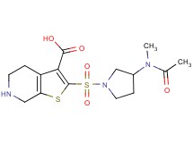 2-({3-[acetyl(methyl)amino]pyrrolidin-1-yl}sulfonyl)-4,5,6,7-tetrahydrothieno[2,3-c]pyridine-3-carboxylic acid
