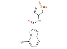 N-(1,1-dioxido-2,3-dihydro-3-thienyl)-8-methylimidazo[1,2-a]pyridine-2-carboxamide