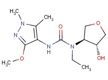 N-ethyl-N-[(3S*,4R*)-4-hydroxytetrahydrofuran-3-yl]-N'-(3-methoxy-1,5-dimethyl-1H-pyrazol-4-yl)urea