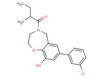 7-(3-chlorophenyl)-4-(2-methylbutanoyl)-2,3,4,5-tetrahydro-1,4-benzoxazepin-9-ol