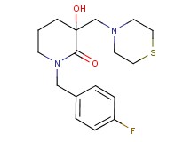 1-(4-fluorobenzyl)-3-hydroxy-3-(4-thiomorpholinylmethyl)-2-piperidinone
