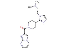(2-{2-[1-(imidazo[1,2-a]pyrimidin-2-ylcarbonyl)-4-piperidinyl]-1H-imidazol-1-yl}ethyl)dimethylamine