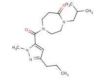 4-isobutyl-1-[(1-methyl-3-propyl-1H-pyrazol-5-yl)carbonyl]-1,4-diazepan-5-one
