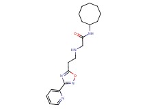 N-cyclooctyl-2-{[2-(3-pyridin-2-yl-1,2,4-oxadiazol-5-yl)ethyl]amino}acetamide
