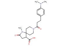 8-{3-[4-(dimethylamino)phenyl]propanoyl}-1-methyl-2-oxo-1,8-diazaspiro[4.5]decane-4-carboxylic acid