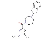1-(2,3-dihydro-1H-inden-2-yl)-4-[(1-ethyl-5-methyl-1H-pyrazol-3-yl)carbonyl]-1,4-diazepane
