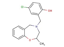 4-chloro-2-[(2-methyl-2,3-dihydro-1,4-benzoxazepin-4(5H)-yl)methyl]phenol