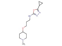 5-cyclopropyl-N-{3-[(1-methylpiperidin-4-yl)oxy]propyl}-1,3,4-oxadiazol-2-amine