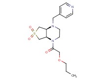 (4aS*,7aR*)-1-(propoxyacetyl)-4-(4-pyridinylmethyl)octahydrothieno[3,4-b]pyrazine 6,6-dioxide