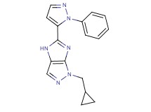 1-(cyclopropylmethyl)-5-(1-phenyl-1H-pyrazol-5-yl)-1,4-dihydroimidazo[4,5-c]pyrazole