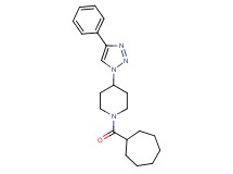 1-(cycloheptylcarbonyl)-4-(4-phenyl-1H-1,2,3-triazol-1-yl)piperidine