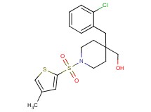 {4-(2-chlorobenzyl)-1-[(4-methyl-2-thienyl)sulfonyl]-4-piperidinyl}methanol