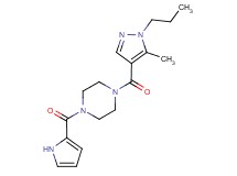 1-[(5-methyl-1-propyl-1H-pyrazol-4-yl)carbonyl]-4-(1H-pyrrol-2-ylcarbonyl)piperazine