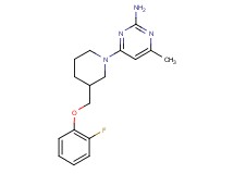 4-{3-[(2-fluorophenoxy)methyl]piperidin-1-yl}-6-methylpyrimidin-2-amine