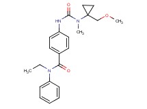 N-ethyl-4-({[[1-(methoxymethyl)cyclopropyl](methyl)amino]carbonyl}amino)-N-phenylbenzamide