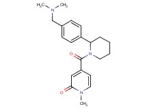 4-[(2-{4-[(dimethylamino)methyl]phenyl}-1-piperidinyl)carbonyl]-1-methyl-2(1H)-pyridinone