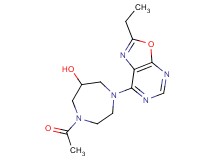 1-acetyl-4-(2-ethyl[1,3]oxazolo[5,4-d]pyrimidin-7-yl)-1,4-diazepan-6-ol