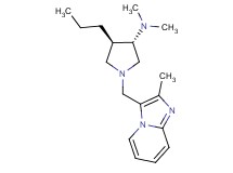 (3S*,4R*)-N,N-dimethyl-1-[(2-methylimidazo[1,2-a]pyridin-3-yl)methyl]-4-propylpyrrolidin-3-amine