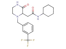 N-cyclohexyl-2-{3-oxo-1-[3-(trifluoromethyl)benzyl]-2-piperazinyl}acetamide