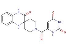 6-[(3'-oxo-3',4'-dihydro-1H,1'H-spiro[piperidine-4,2'-quinoxalin]-1-yl)carbonyl]-2,4(1H,3H)-pyrimidinedione
