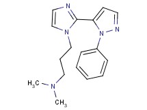 N,N-dimethyl-3-[2-(1-phenyl-1H-pyrazol-5-yl)-1H-imidazol-1-yl]propan-1-amine