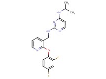 N~2~-{[2-(2,4-difluorophenoxy)pyridin-3-yl]methyl}-N~4~-isopropylpyrimidine-2,4-diamine