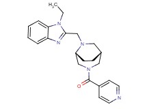 1-ethyl-2-{[(1R*,5R*)-3-isonicotinoyl-3,6-diazabicyclo[3.2.2]non-6-yl]methyl}-1H-benzimidazole