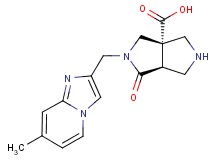 rel-(3aS,6aS)-2-[(7-methylimidazo[1,2-a]pyridin-2-yl)methyl]-1-oxohexahydropyrrolo[3,4-c]pyrrole-3a(1H)-carboxylic acid hydrochloride