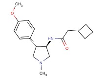 2-cyclobutyl-N-[rel-(3R,4S)-4-(4-methoxyphenyl)-1-methyl-3-pyrrolidinyl]acetamide hydrochloride