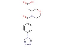 {4-[4-(4H-1,2,4-triazol-4-yl)benzoyl]-3-morpholinyl}acetic acid
