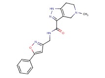 5-methyl-N-[(5-phenylisoxazol-3-yl)methyl]-4,5,6,7-tetrahydro-1H-pyrazolo[4,3-c]pyridine-3-carboxamide
