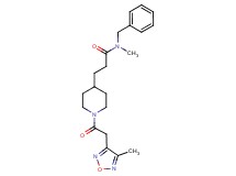 N-benzyl-N-methyl-3-{1-[(4-methyl-1,2,5-oxadiazol-3-yl)acetyl]-4-piperidinyl}propanamide