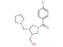 [(3R*,4R*)-1-(4-chlorobenzoyl)-4-(pyrrolidin-1-ylmethyl)pyrrolidin-3-yl]methanol
