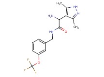 2-amino-2-(3,5-dimethyl-1H-pyrazol-4-yl)-N-[3-(trifluoromethoxy)benzyl]acetamide