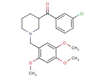 (3-chlorophenyl)[1-(2,4,5-trimethoxybenzyl)-3-piperidinyl]methanone