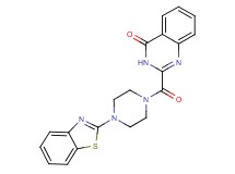 2-{[4-(1,3-benzothiazol-2-yl)-1-piperazinyl]carbonyl}-4(3H)-quinazolinone trifluoroacetate
