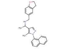 (2,3-dihydro-1-benzofuran-5-ylmethyl){1-[5-methyl-1-(1-naphthyl)-1H-pyrazol-4-yl]ethyl}amine