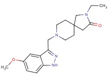 2-ethyl-8-[(5-methoxy-1H-indazol-3-yl)methyl]-2,8-diazaspiro[4.5]decan-3-one