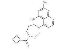 4-[4-(cyclobutylcarbonyl)-1,4-diazepan-1-yl]-5,7-dimethylpyrido[2,3-d]pyrimidine