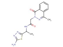 N-[1-(5-amino-1,3,4-thiadiazol-2-yl)ethyl]-2-(4-methyl-1-oxo-2(1H)-phthalazinyl)acetamide