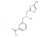 6-({methyl[(4-methyl-1H-imidazol-2-yl)methyl]amino}methyl)pyridine-2-carboxylic acid