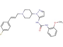 N-(1-{1-[(2E)-3-(4-fluorophenyl)-2-propen-1-yl]-4-piperidinyl}-1H-pyrazol-5-yl)-N'-(2-methoxyphenyl)urea