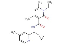 N-[cyclopropyl(4-methylpyridin-2-yl)methyl]-1-ethyl-4,6-dimethyl-2-oxo-1,2-dihydropyridine-3-carboxamide