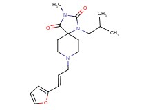 8-[(2E)-3-(2-furyl)-2-propen-1-yl]-1-isobutyl-3-methyl-1,3,8-triazaspiro[4.5]decane-2,4-dione