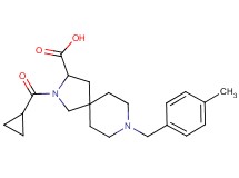 2-(cyclopropylcarbonyl)-8-(4-methylbenzyl)-2,8-diazaspiro[4.5]decane-3-carboxylic acid