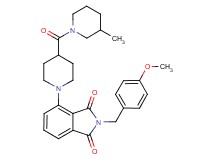 2-(4-methoxybenzyl)-4-{4-[(3-methyl-1-piperidinyl)carbonyl]-1-piperidinyl}-1H-isoindole-1,3(2H)-dione
